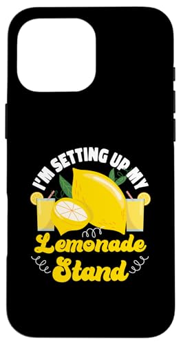 Aufstellbarer Ständer für Mädchen und Jungen Hülle für iPhone 16 Pro Max von Lemonade Stand Designs For Fresh Lemon Juice Lover