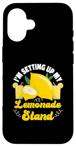 Aufstellbarer Ständer für Mädchen und Jungen Hülle für iPhone 16 von Lemonade Stand Designs For Fresh Lemon Juice Lover