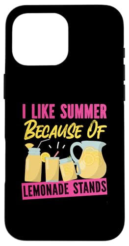 I Like Summer Because Of Limonade Stands Hülle für iPhone 16 Pro Max I Like Summer Because Of Limonade Stands Hülle für iPhone 16 Pro Max von Lemonade Stand Designs For Fresh Lemon Juice Lover