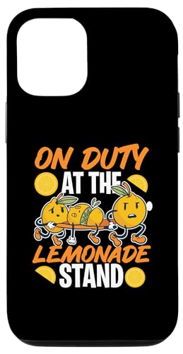 Im Dienst am Limonadenstand Hülle für iPhone 12/12 Pro von Lemonade Stand Designs For Fresh Lemon Juice Lover