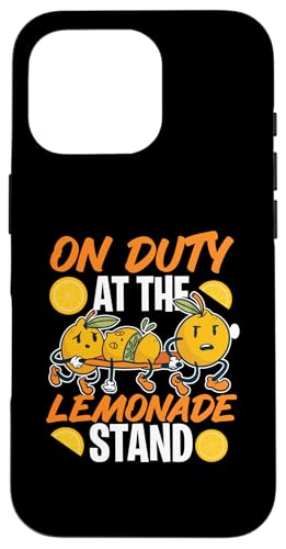 Im Dienst am Limonadenstand Hülle für iPhone 16 Pro von Lemonade Stand Designs For Fresh Lemon Juice Lover