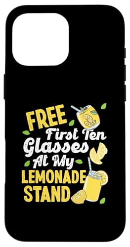 Limonadenständer für Unternehmer Hülle für iPhone 16 Pro Max von Lemonade Stand Designs For Fresh Lemon Juice Lover
