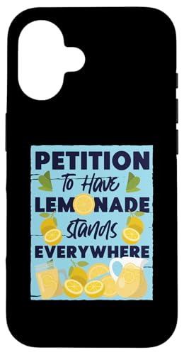 Limonadenständer für Zitronensaft-Liebhaber Hülle für iPhone 16 von Lemonade Stand Designs For Fresh Lemon Juice Lover