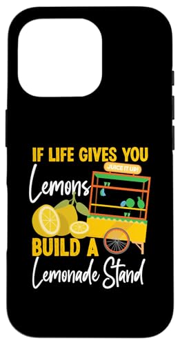 Wenn das Leben dir Zitronen gibt, baue einen Limonadenstand Hülle für iPhone 16 Pro von Lemonade Stand Designs For Fresh Lemon Juice Lover