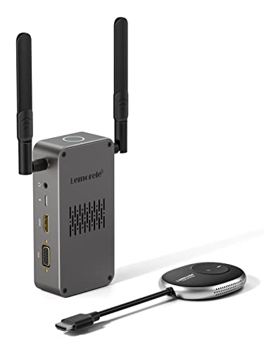 HDMI Wireless, Wireless HDMI Transmitter and Receiver, Lemorele 165FT/50M HDMI Funkübertragung Supports 1 RX to 8 TXS,FHD 1080P Video Audio Streaming Receiver für TikTok/YouTube von Lemorele