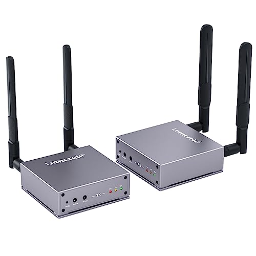HDMI Wireless Transmitter and Receiver, Lemorele 656FT/200M Wireless HDMI Extender 1080P mit HDMI LoopOut/IR 5G Streaming Video/Audio zu TV, Beamer, Monitor HDMI Wireless Transmitter and Receiver, Lemorele 656FT/200M Wireless HDMI Extender 1080P mit HDMI LoopOut/IR 5G Streaming Video/Audio zu TV, Beamer, Monitor von Lemorele