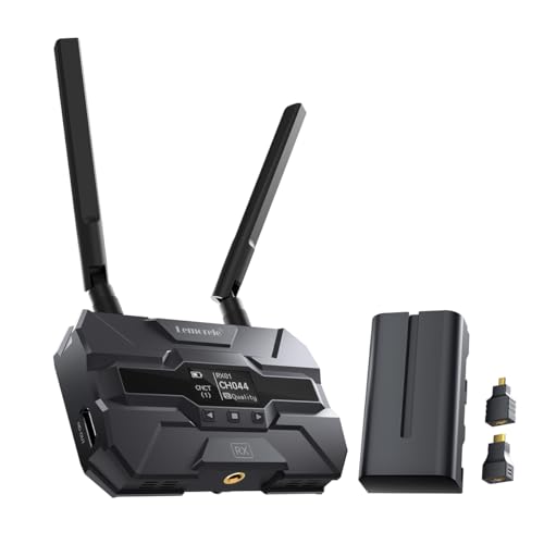 Lemorele 200M FHD Wireless HDMI Receiver mit 1 * 4400mAh Battery for R200 HDMI Wireless Transmitter and Receiver Kit,Supports up to 4 RXs to 1TX. von Lemorele