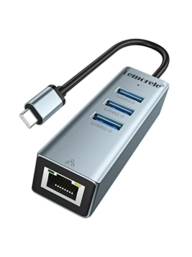 Lemorele USB C Hub Multiport Adapter, 4 Port Typ C Hub, USB 3.0, 2 USB2.0, 100W PD, Passend für IPad Pro M1, MacBook Pro/Air M1, Switch, PS4, XPS, Xbox Usw von Lemorele
