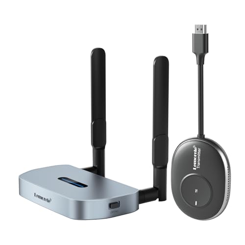 Wireless HDMI Transmitter and Receiver Supports 8 TXs to 1 RX for Business, Lemorele 2.4G/5G 1080P HDMI Funk,Plug&Play HDMI Funkübertragung for Streaming Video Audio from Laptop/TV Box to HDTV,Monitor von Lemorele
