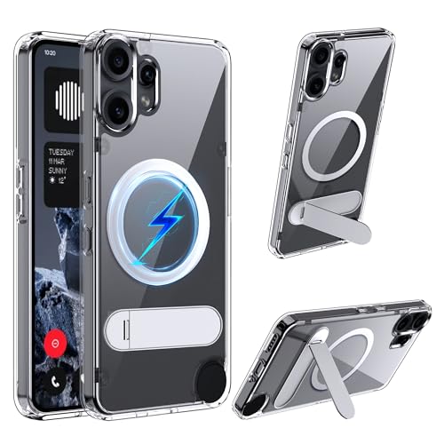 Lemxiee Case für CMF Phone 2 Pro hülle mit Klappbarer Bügel & Anti-Fingerabdruck & rutschfest TPU + Transparentes Acryl Cover Handyhülle Lemxiee Case für CMF Phone 2 Pro hülle mit Klappbarer Bügel & Anti-Fingerabdruck & rutschfest TPU + Transparentes Acryl Cover Handyhülle von Lemxiee