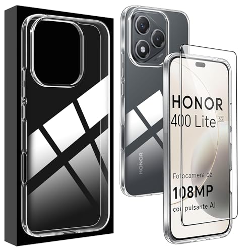 Lemxiee Case für Honor 400 Lite hülle + [1 Stück] Schutzfolie für Honor 400 Lite Panzerglas,Flexible TPU Handyhülle von Lemxiee
