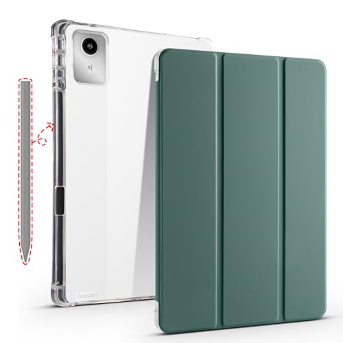 Lemxiee Case für Lenovo Tab M11 2024 hülle,Magnetische Slim Smart Folio PU-Schutzhülle [Auto Schlaf/Wach][Kratzfest][mit Stiftschlitz] PU Leder Hülle Lenovo Tab M11 2024 Cover -Grün von Lemxiee