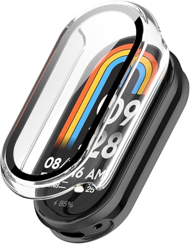Lemxiee Case für Xiaomi Smart Band 9/9 NFC hülle mit Panzer Schutz Glas Schutzfolie Displayschutzfolie für Xiaomi Smart Band 9,Hartes Acryl + Schutzfolie Cover für Xiaomi Smart Band 9 case Lemxiee Case für Xiaomi Smart Band 9/9 NFC hülle mit Panzer Schutz Glas Schutzfolie Displayschutzfolie für Xiaomi Smart Band 9,Hartes Acryl + Schutzfolie Cover für Xiaomi Smart Band 9 case von Lemxiee