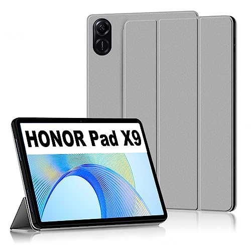 Lemxiee Cases für Honor Pad X9 hülle,Slim Folio PU-Schutzhülle [Kratzfest][Klappbarer Ständer] PU Leder Hülle Honor Pad X9 Cover -Gray von Lemxiee