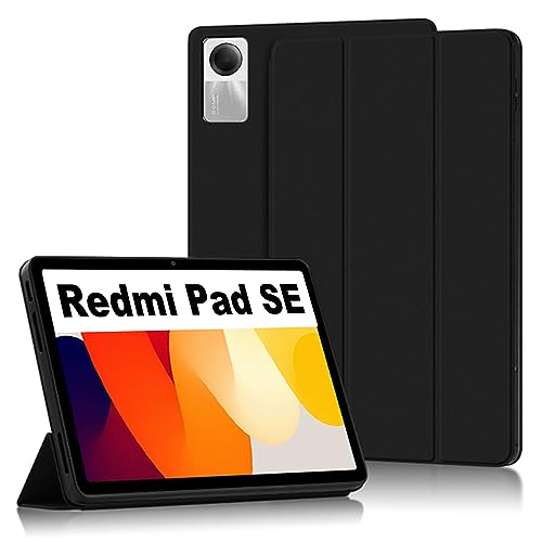 Lemxiee Cases für Redmi Pad SE hülle,Magnetische Slim Smart Folio PU-Schutzhülle [Auto Schlaf/Wach][Kratzfest] PU Leder Hülle Redmi Pad SE Cover von Lemxiee