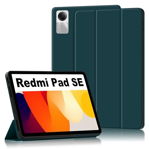 Lemxiee Cases für Redmi Pad SE hülle,Magnetische Slim Smart Folio PU-Schutzhülle [Auto Schlaf/Wach][Kratzfest] PU Leder Hülle Redmi Pad SE Cover von Lemxiee