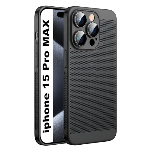 Lemxiee PC Cases für iPhone 15 Pro MAX Handyhülle mit Netz,Ultradünn Ultraleicht hülle mit HD Panzer Schutz Glas Kameraschutz für iPhone 15 Pro MAX hülle -Schwarz Lemxiee PC Cases für iPhone 15 Pro MAX Handyhülle mit Netz,Ultradünn Ultraleicht hülle mit HD Panzer Schutz Glas Kameraschutz für iPhone 15 Pro MAX hülle -Schwarz von Lemxiee