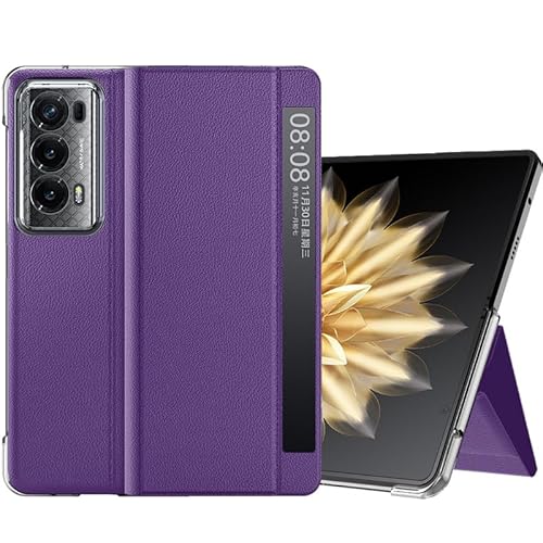 Lemxiee PU Flip Case für Honor Magic V2 Handyhülle,Schutzhülle mit klappbarem Standfuß/Automatisches Wake/Sleep,Ultradünnes und leichtes PC-Schutzhülle für Honor Magic V2 hülle -Lila Lemxiee PU Flip Case für Honor Magic V2 Handyhülle,Schutzhülle mit klappbarem Standfuß/Automatisches Wake/Sleep,Ultradünnes und leichtes PC-Schutzhülle für Honor Magic V2 hülle -Lila von Lemxiee
