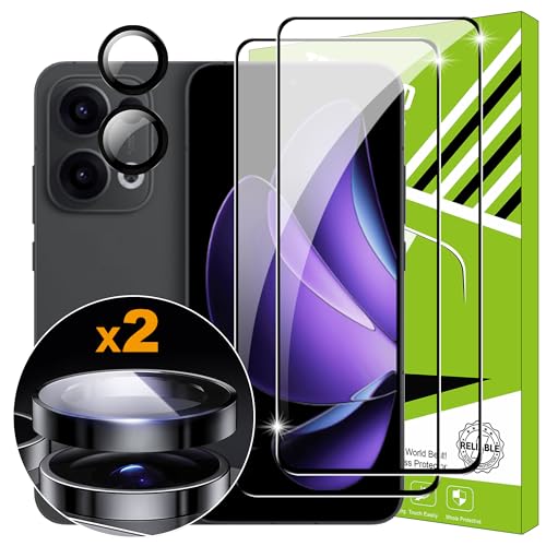Lemxiee Schutzfolie für OPPO Reno 13 5G Panzerglas [2+1 Stück] Kameraschutz + HD 9H Härte Displayschutz Folie Displayschutzfolie für OPPO Reno 13 5G von Lemxiee