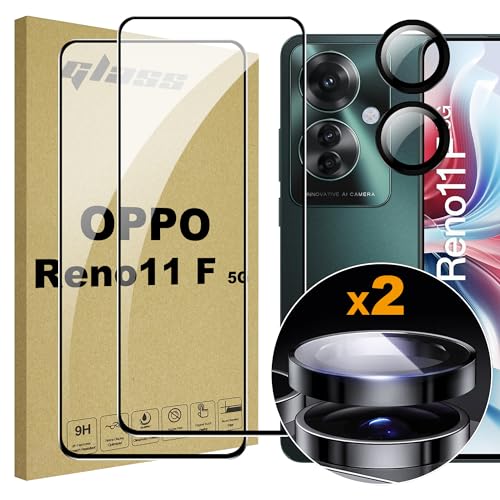 Lemxiee Schutzfolie für OPPO Reno11 F 5G Panzerglas [2+1 Stück] Kameraschutz + HD 9H Härte Displayschutz Folie Displayschutzfolie für OPPO Reno11 F 5G von Lemxiee