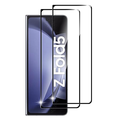 Lemxiee Schutzfolie für Samsung Galaxy Z Fold 5 Panzerglas [2 Stück] 9H Härte Displayschutz Folie,Ultra Dünn Anti-Scratch Displayschutzfolie Panzerfolie von Lemxiee