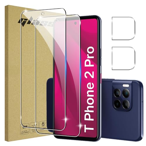 Lemxiee Schutzfolie für Telekom T Phone 2 Pro Panzerglas [2+1 Stück] Kameraschutz + HD 9H Härte Displayschutz Folie Displayschutzfolie für Telekom T Phone 2 Pro von Lemxiee