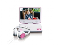 Lenco DVP-910, Tragbarer DVD-Player, Cabrio, Schwarz, Pink, CD, DVD, 22,9 cm (9), TFT von Lenco