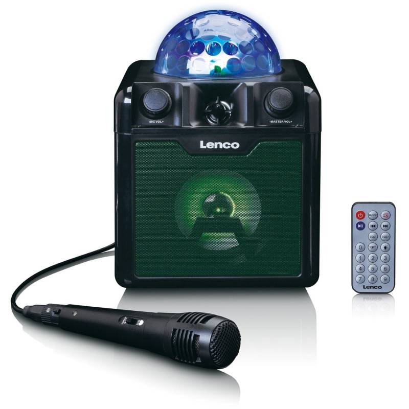 Lenco BTC-055BK Bluetooth Karaoke Set With Built-In Half-Dome Lights von Lenco
