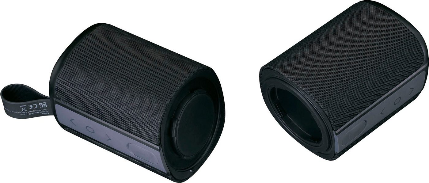 Lenco BTP-400BK 2.0 Bluetooth-Lautsprecher (20 W) von Lenco