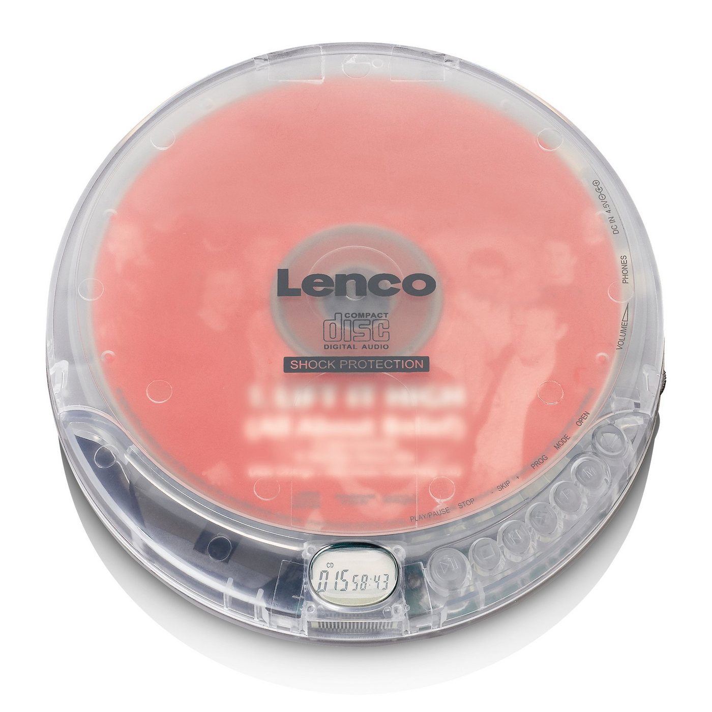 Lenco CD-202TR CD-Player (Display mit Uhranzeige) von Lenco