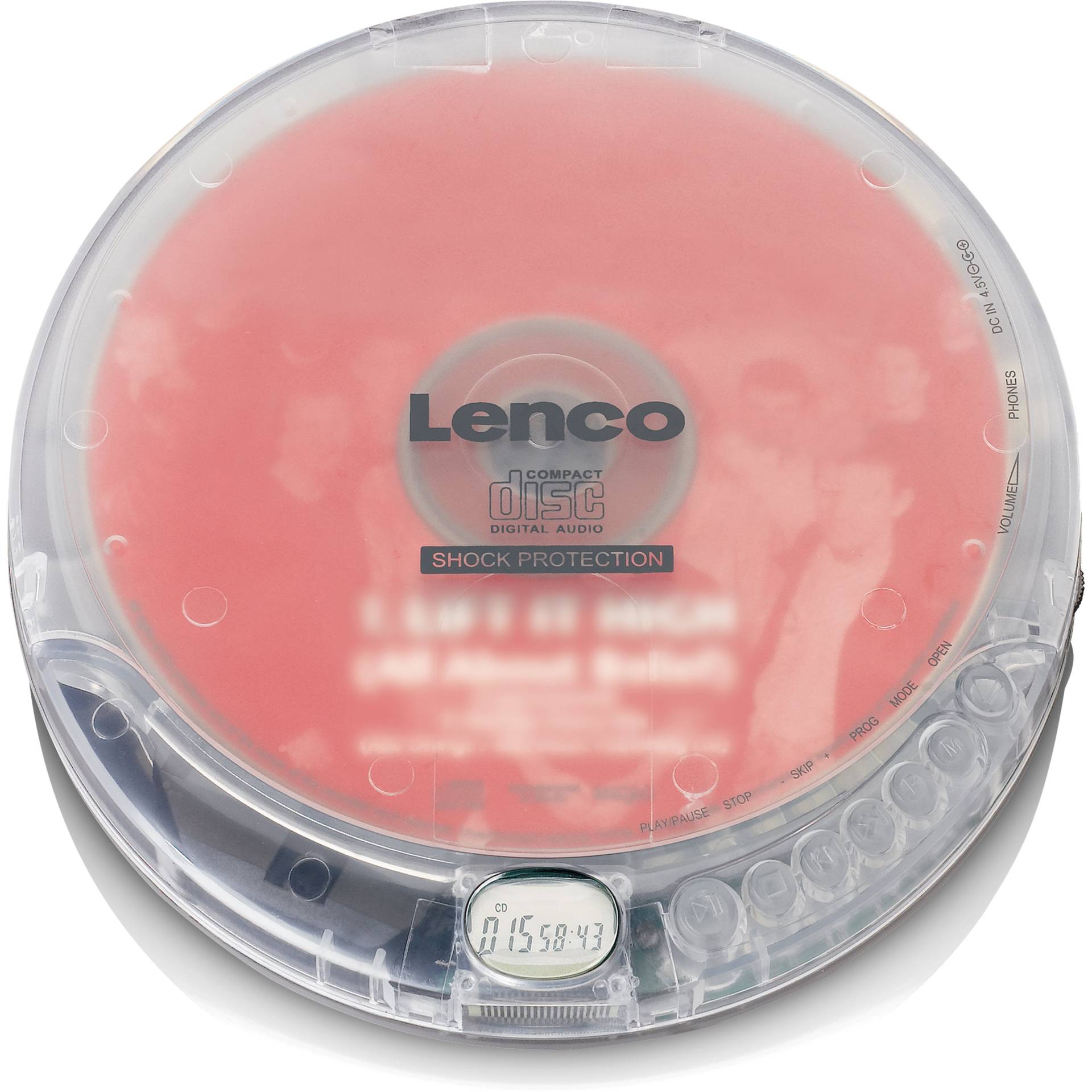 Lenco CD-202TR Portable CD Player with Anti-Shock Protection von Lenco