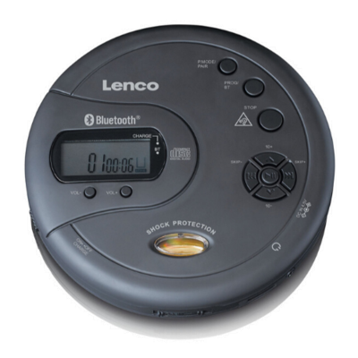 Lenco CD-300 MP3 Spieler Schwarz (CD-300SCHWARZ) von Lenco