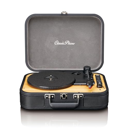 Lenco Classic Phono TT-116 Bluetooth-Plattenspieler mit 3 Geschwindigkeiten - 33, 45 und 78 U/min - Vintage-Vinyl-Plattenspieler - RCA-Ausgang - Stereo Lautsprecher - schwarz Lenco Classic Phono TT-116 Bluetooth-Plattenspieler mit 3 Geschwindigkeiten - 33, 45 und 78 U/min - Vintage-Vinyl-Plattenspieler - RCA-Ausgang - Stereo Lautsprecher - schwarz von Lenco