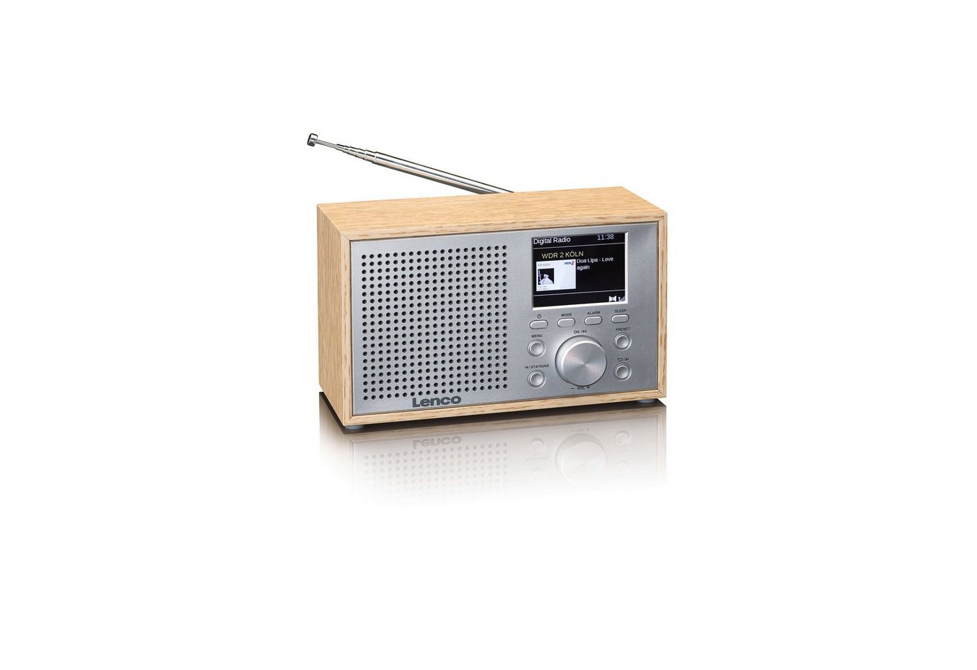 Lenco DAR-017 DAB+/FM Radio mit Bluetooth Digitalradio (DAB) (Digitalradio (DAB), 3 W) von Lenco