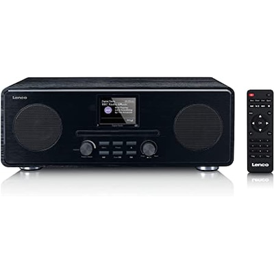Lenco DAR-061BK Digitalradio mit DAB+, Bluetooth & CD, Schwarz von Lenco