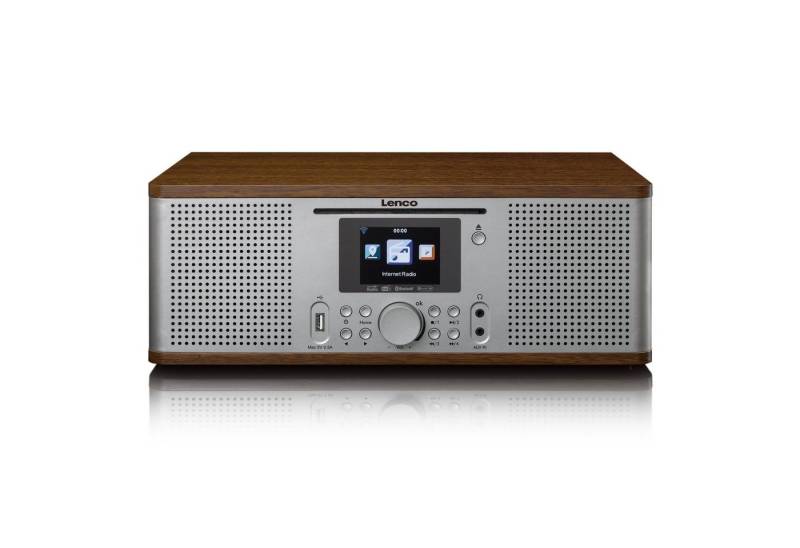 Lenco DIR-270WD Digitalradio (DAB) (DAB,DAB+,FM,Internet, 20 W, Radio mit WLAN, CD, MP3, Bluetooth, USB & LCD Farbbildschirm) von Lenco