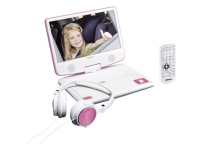 Lenco DVP-910, Tragbarer DVD-Player, Cabrio, Schwarz, Pink, CD, DVD, 22,9 cm (9), TFT Lenco DVP-910, Tragbarer DVD-Player, Cabrio, Schwarz, Pink, CD, DVD, 22,9 cm (9), TFT von Lenco