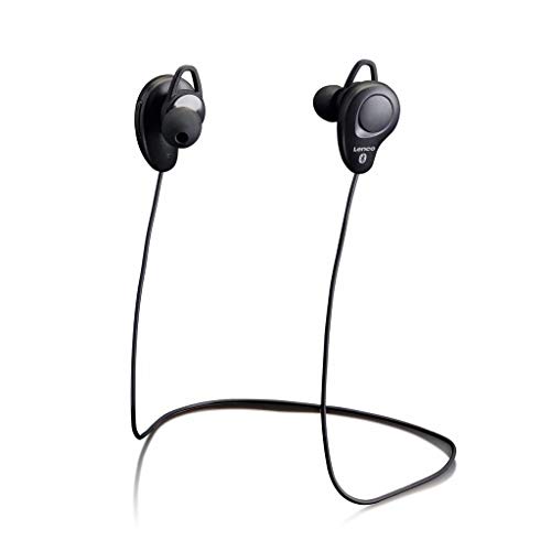 Lenco EPB-015 - kabellose Bluetooth Kopfhörer - In-Ear-Kopfhörer - mit Mikrofon - integrierter Akku mit 110mAh - 12,6 g leicht - schwarz von Lenco