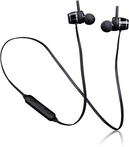 Lenco EPB-030BK Sport In Ear Kopfhörer Bluetooth® Schwarz Headset, Schweißresistent von Lenco