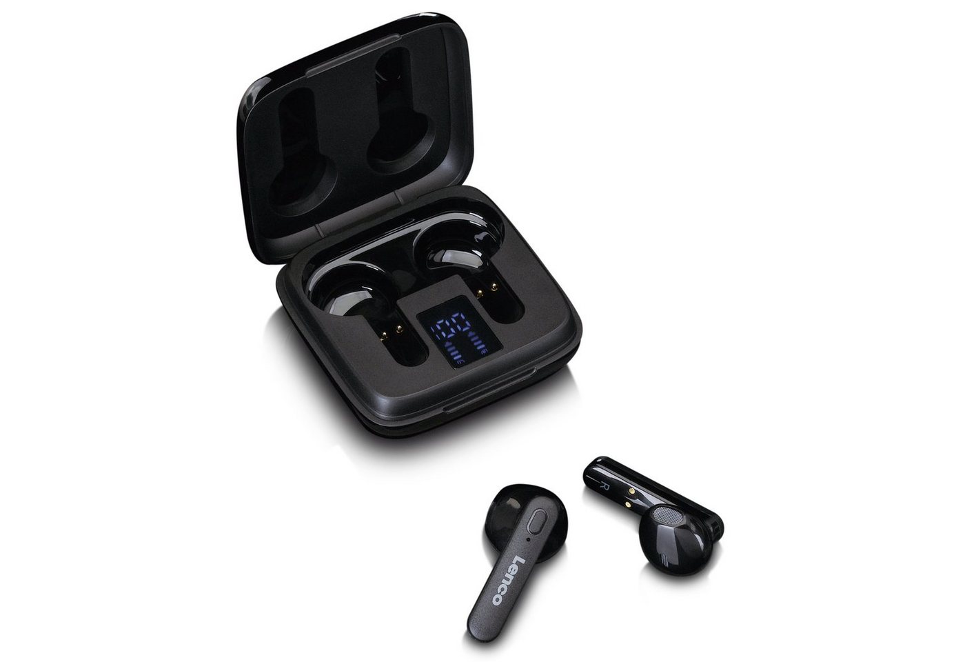 Lenco EPB-430BK Bluetooth-Kopfhörer (20 Std. Stereo-Klang, Schnellladefunktion 60 Min., IPX3, Bluetooth 5.1) von Lenco