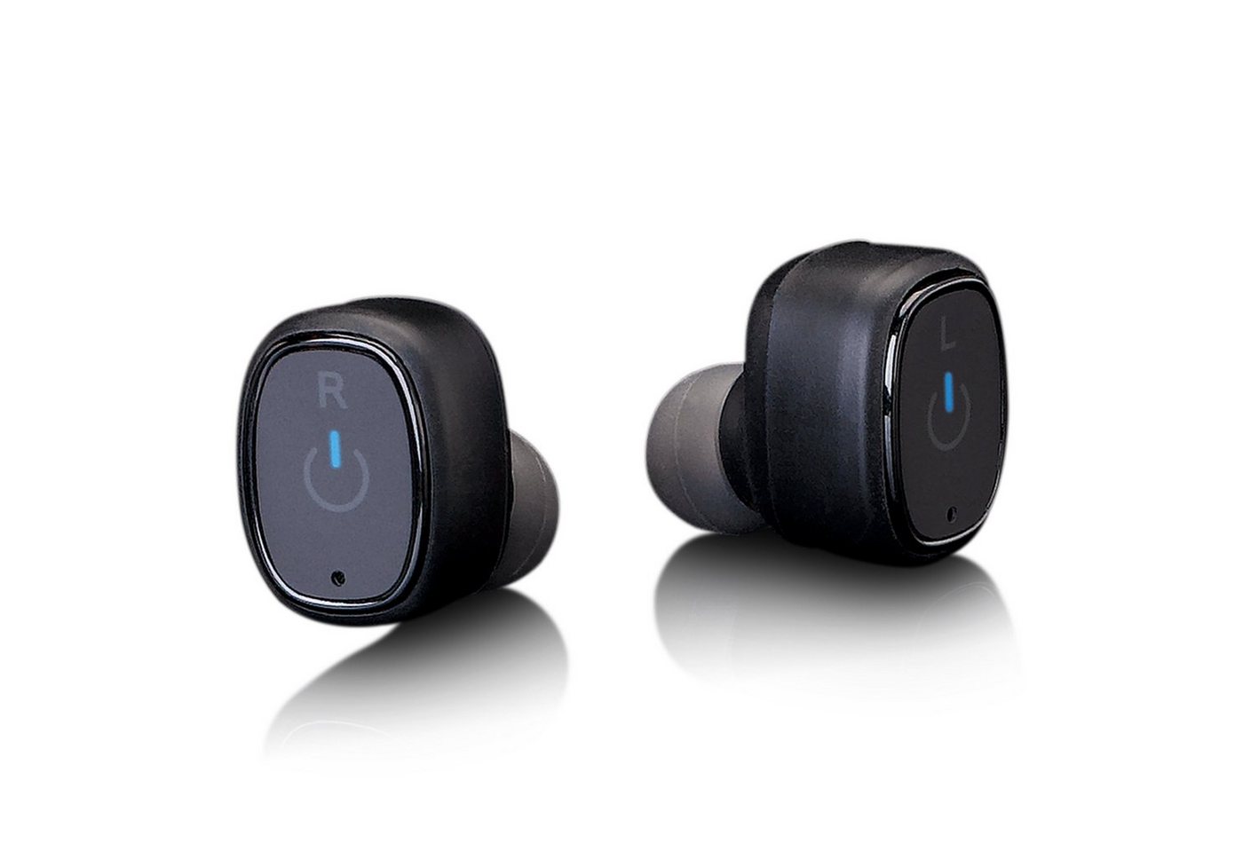 Lenco EPB-440BK In-Ear-Kopfhörer (Bluetooth, TWS Bluetooth, 9h Akku, Mikrofon inkl. Power Docking & USB-Ladekabel) von Lenco