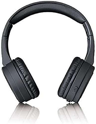 Lenco HPB-330 Bluetooth Kopfhörer - On-Ear Kopfhörer mit Bluetooth V5.0 - bis zu 52 Stunden Spielzeit - integrierter Li-Ionen Akku mit 750mAh - IPX4 Spritzwassergeschützt - Schwarz von Lenco