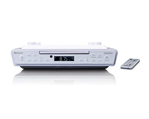 Lenco KCR-150 CD-Unterbau UKW Küchenradio - Bluetooth - Senderspeicher - 2 x 3 Watt RMS -Unterbau-Montage-Kit - AUX-In Eingang - Timer Funktion - Weiß, A003089 Lenco KCR-150 CD-Unterbau UKW Küchenradio - Bluetooth - Senderspeicher - 2 x 3 Watt RMS -Unterbau-Montage-Kit - AUX-In Eingang - Timer Funktion - Weiß, A003089 von Lenco