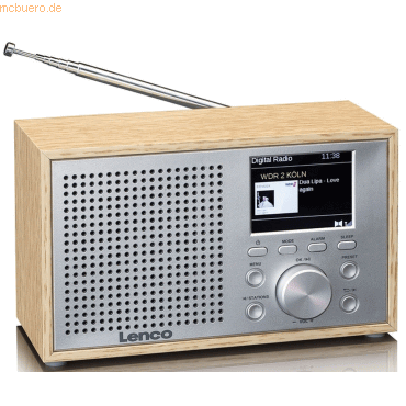 Lenco LENCO DAR-017 DAB+/FM Radio mit Bluetooth Wood von Lenco