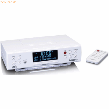 Lenco LENCO KCR-190WH Küchenradio Unterbau mit PLL-FM-Radio DAB+ BT von Lenco