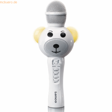 Lenco LENCO Karaoke mic. mit BT, USB, SD, Beleuchtung, Aux out von Lenco