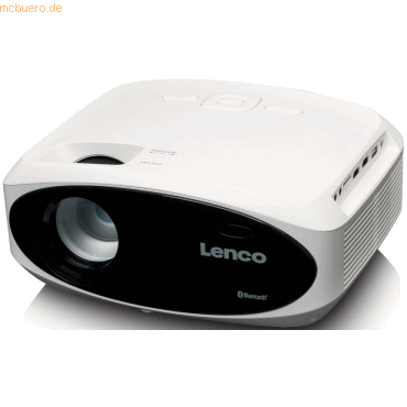 Lenco LENCO LPJ-900WH Full HD LCD Projektor mit HDMI USB und SD weiß von Lenco