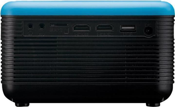 Lenco LPJ-500BK Full HD Projektor, black, BT, DVD Player, 2000 Lumen (LPJ-500BK) von Lenco