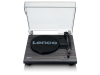 Lenco LS-10, Audio-Plattenspieler mit Riemenantrieb, Halbautomatisch, Schwarz, MDF-Platten, 33,45 RPM, DC-Motor von Lenco