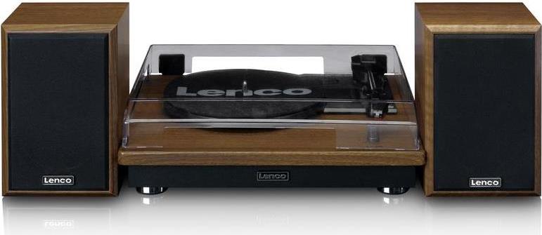 Lenco LS-100WD Plattenspieler Audio-Plattenspieler mit Riemenantrieb Schwarz - Eiche (LS-100) von Lenco